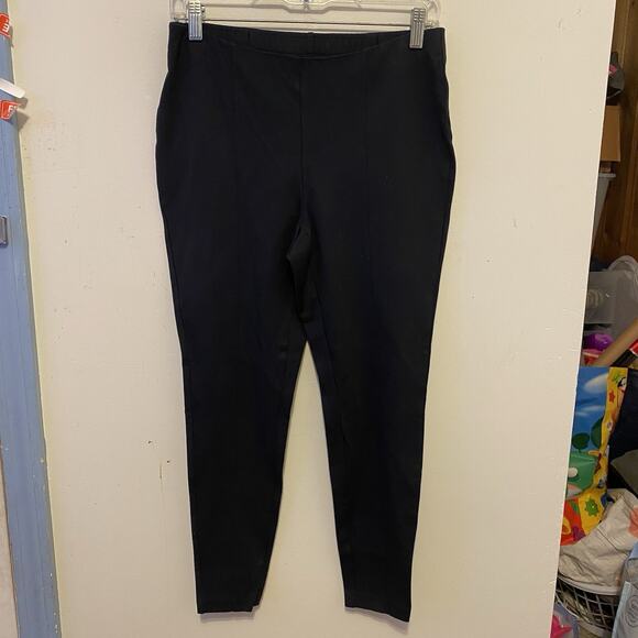 J. Jill Ponte Navy Blue Pull On Leggings Slim Leg pants Women SP Elastic Waist - Picture 2 of 10